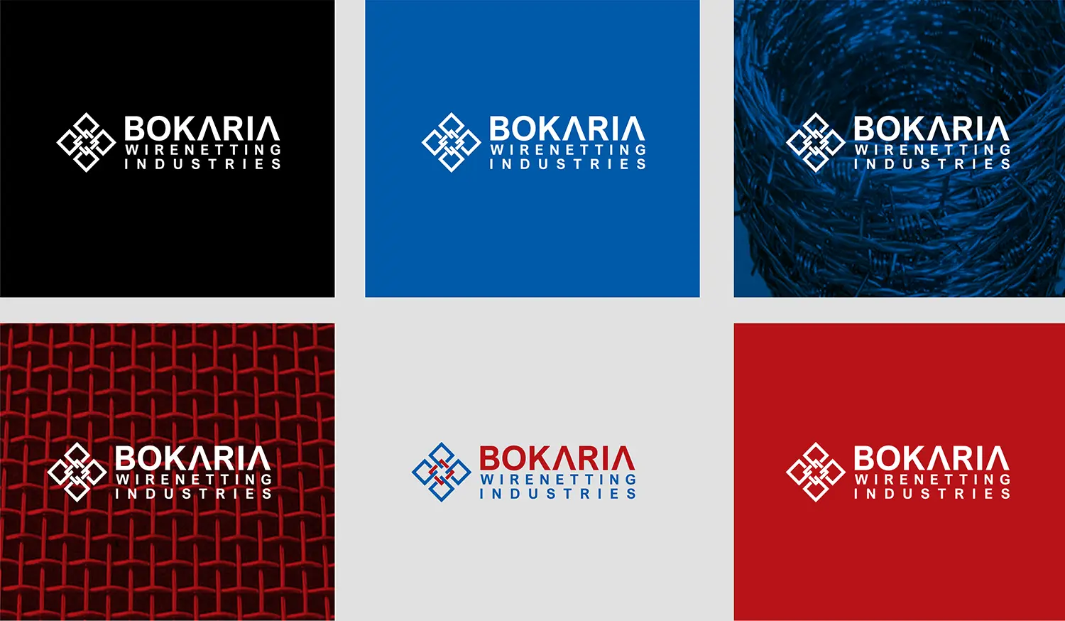 Bokaria Wirenetting Brand Logo Applications