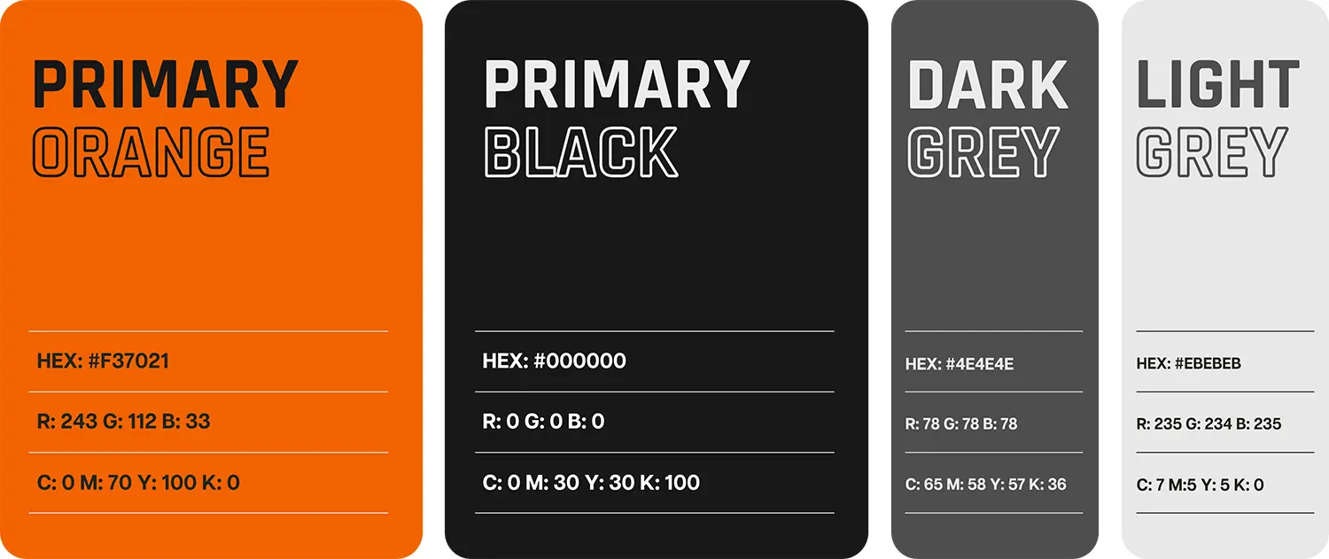Dingli eCommerce Website Design Color Palette