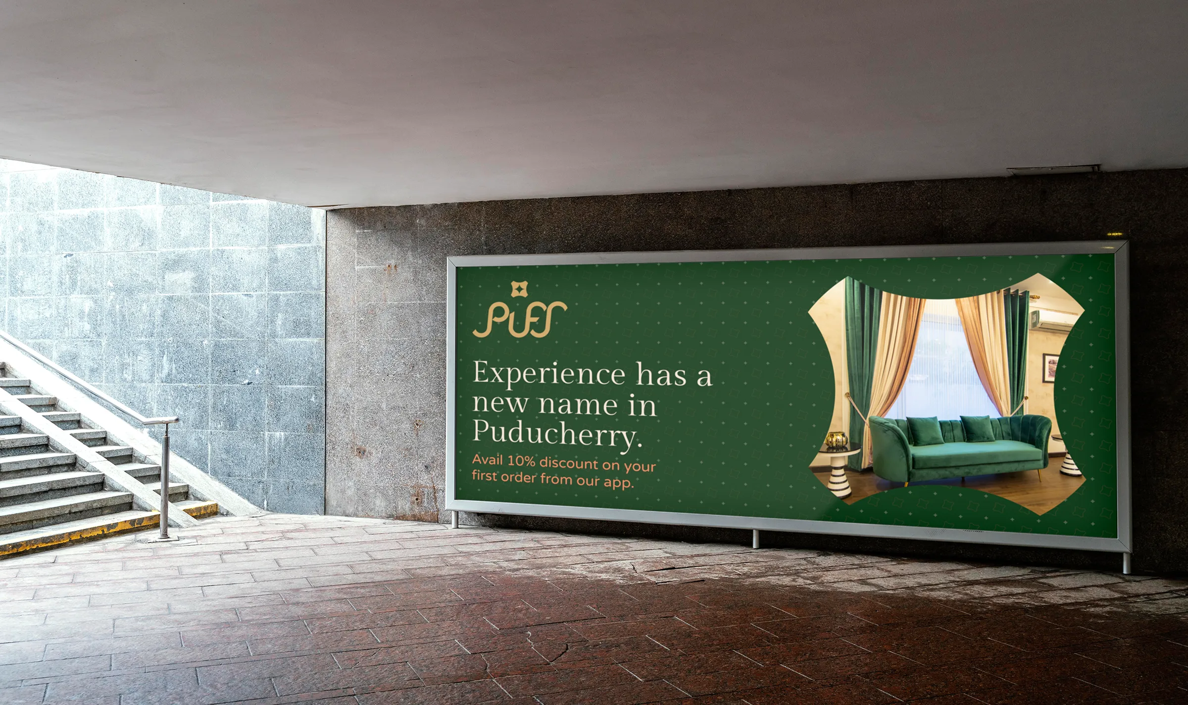 PUFS Branding Subway Advertisement